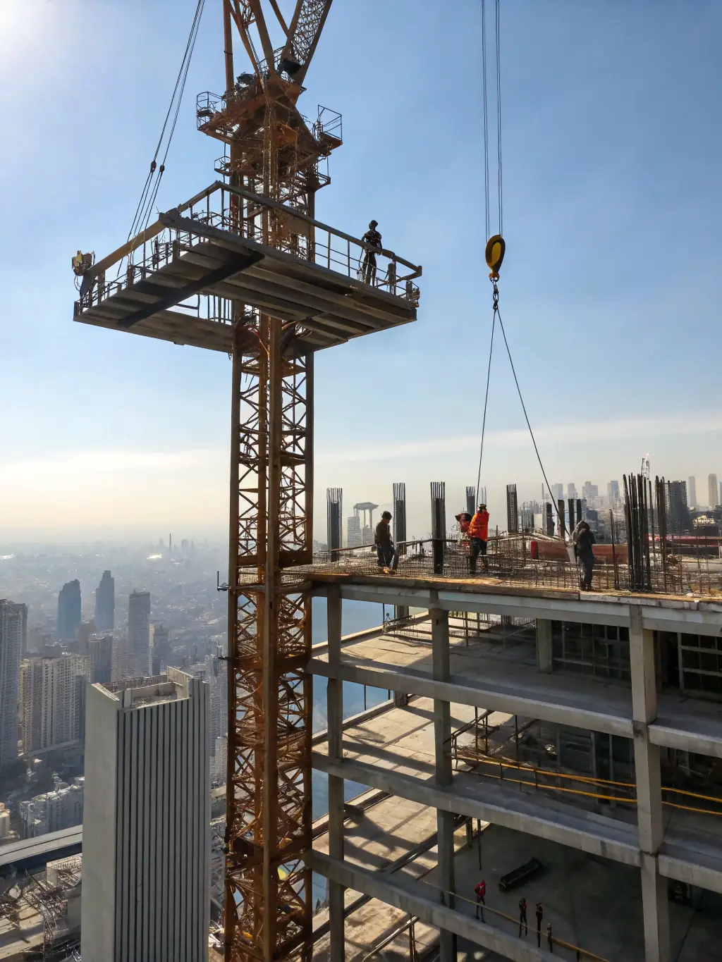 A commercial building under construction, highlighting Elex Construction's capabilities in commercial projects.