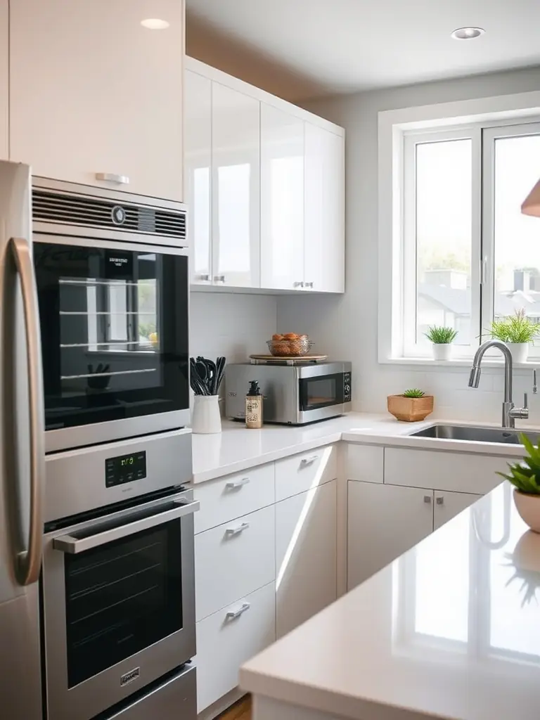A photograph of a beautifully renovated kitchen with modern appliances and stylish finishes, highlighting Elex Construction's renovation services.